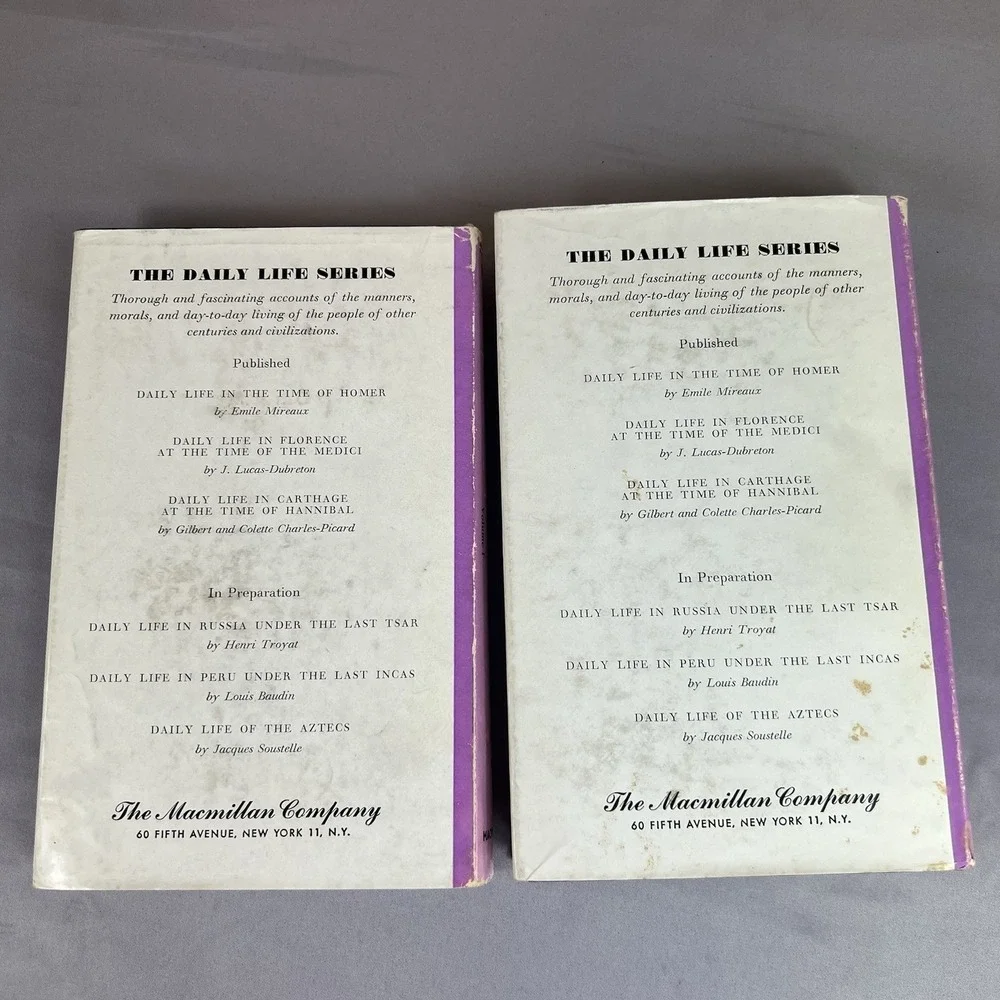 The World of Archaeology Vol 1 & 2 Marcel Brion Hardcover 1962 Vintage Set
